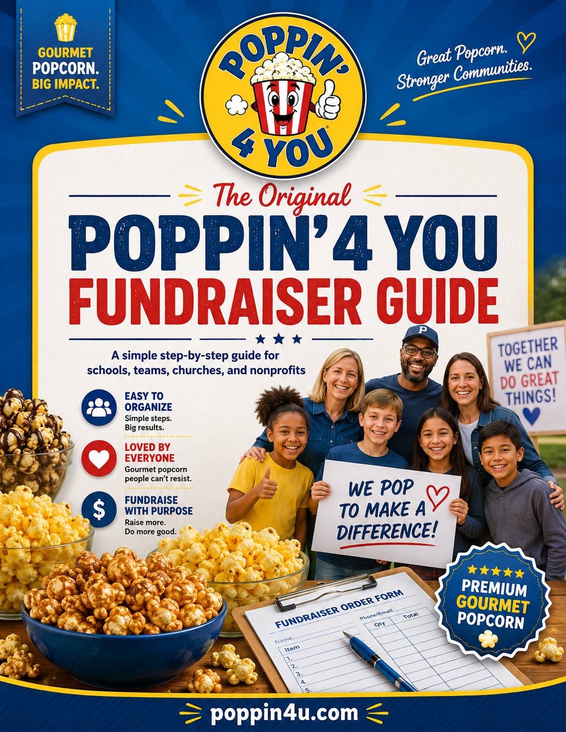 The Original Poppin’ 4 You Fundraiser Guide — Digital PDF Download.